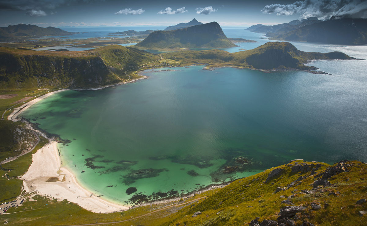 Hike Mannen - a stunning over Haukland Beach in - Outdoors