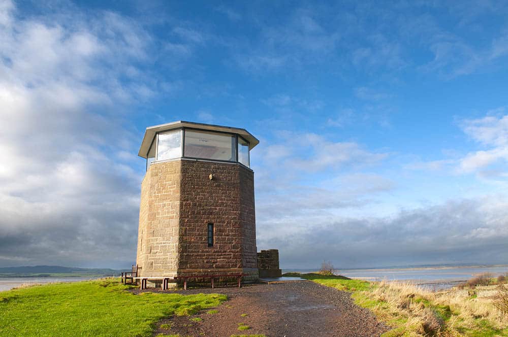 Bijou lighthouse at the southern end of lindisfarne